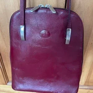 DR Del Rio burgundy leather backpack purse Del Rio | Bags | Dr Del Rio Burgundy Leather Backpack Purse  main image 3